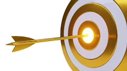 Golden Arrow Hits Bullseye of Target