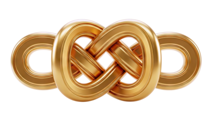 Golden Infinity Knot Symbol