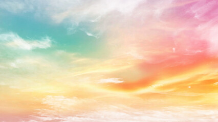 Obraz premium Pastel cloudy sky photo