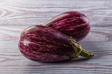 Stripped violet graffiti eggplant vegetable