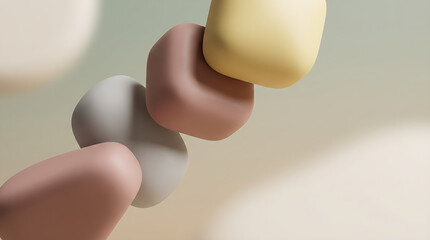 Monolithic Form Surreal Abstract Background