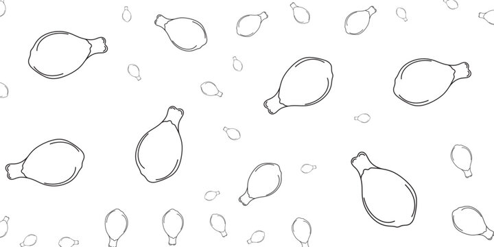 Microscopic view of budding yeast cells in a repeating pattern, illustrated