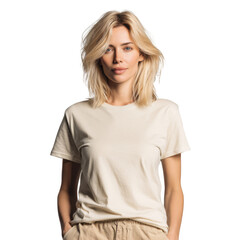 Serene Style: A captivating woman exudes understated elegance, dressed in a minimalist ensemble, posing with effortless grace, embodies timeless beauty and modern chic.