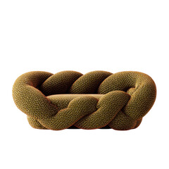 Woven Lounger: An elegantly woven lounger, inviting comfort and style, with its unique textured design adding a touch of sophistication to any living space.