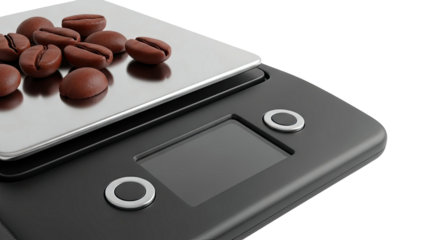 Coffee Beans on a Digital Scale
