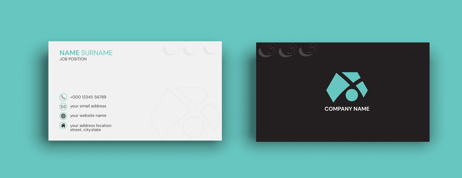 Corporate business card sample