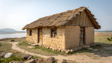 poor farmer hut house