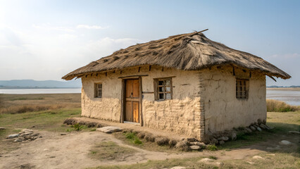 poor farmer hut house