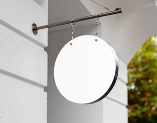 北欧風ガラスショップ看板モックアップ