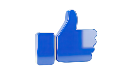 Blue Thumbs Up Icon