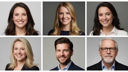 Diverse Professional User Profile Avatar Icons