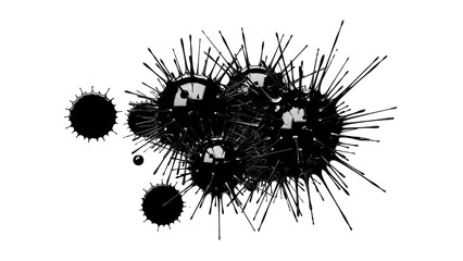 Black Ink Splatter