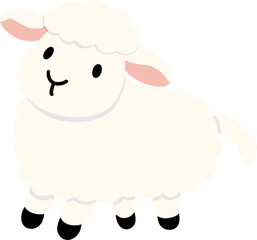 Obraz premium vector illustration of a sheep