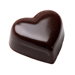 Dark Heart Shaped Chocolate Praline