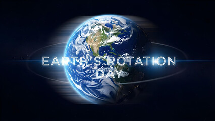 Earth's Rotation Viewed from Space