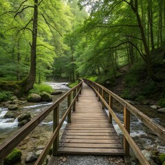 wooden-footbridge-crossing-a-forest-stream