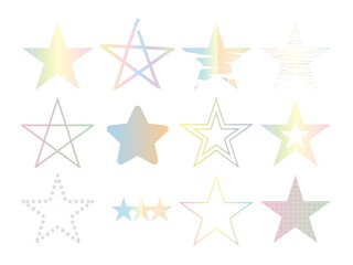 Obraz premium いろいろ星セット14