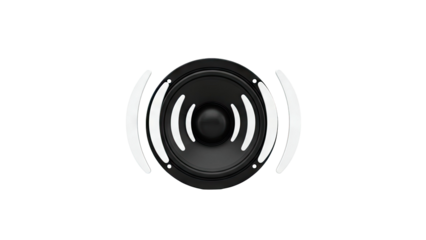 Speaker with Sound Waves