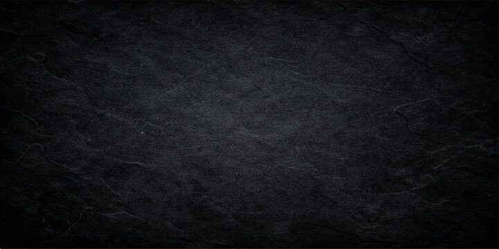 A dark grunge blackboard background with a rough textured surface and vintage gray paper pattern features a blank closeup of old black and white chalk on a dirty canvas material backdrop
