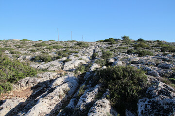 The Clapham Junction- Misrah Ghar il-Kbir- is a collection of prehistoric grinding marks or grooves in the south of the island of Malta