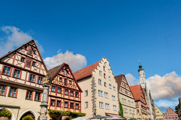 Fototapeta premium Rothenburg ob der Tauber is a town in the district of Ansbach in the federal state of Bavaria, Germany