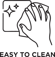 Obraz premium Shiny Surface, Dust Free Zone Pictogram
