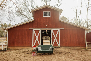 Festive barn in the sunshine © Cavan
