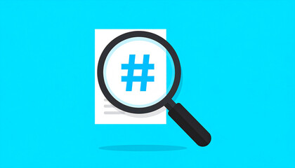 magnifying glass on page