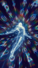 the generated art. knowledge of the subtle planes of the universe	