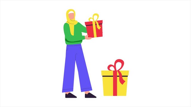 Eid gift 2D Animation MP4 File 