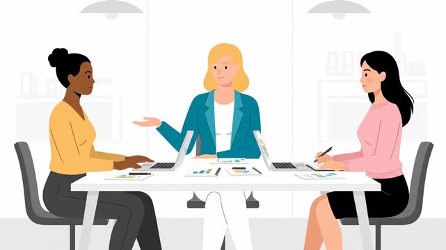 Women Business Meeting Corporate Collaboration Diverse Team