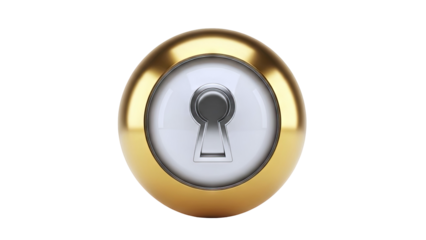 Golden Orb with Keyhole