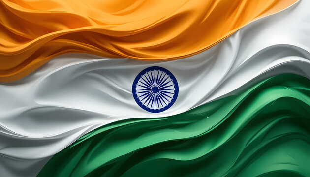 waving indian flag vector illustration.