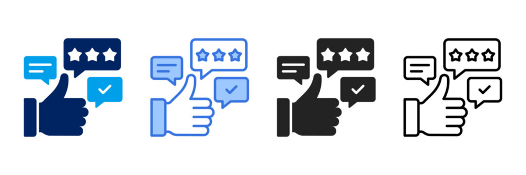 Review  Icon Set Different Style Collection. 