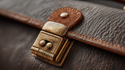 Briefcase clasp spring detail symbolizing legal order justice balance law stability equity transparency accountability authority structure and professional legal system consistency