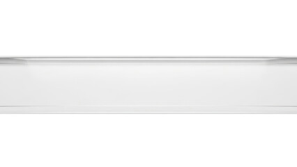 Blank crystal clear tape strip mockup transparent finish horizontal layout glass like surface isolated on white background