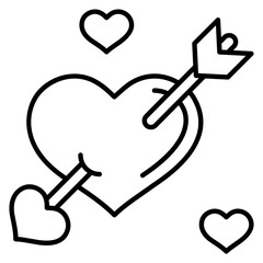 Pierced Hearts Icon