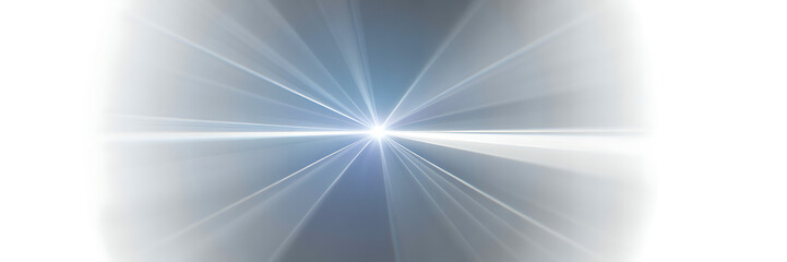 Cinematic white lens flare with horizontal light streak and bright central starburst for motion graphics and modern visual effects.