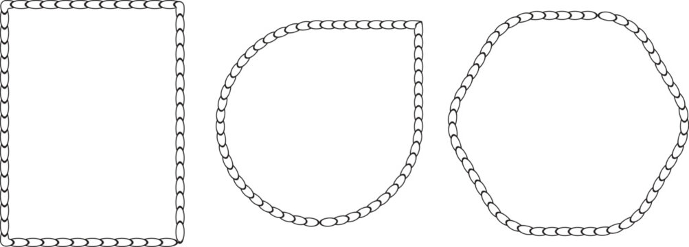 Minimal Geometric Frames with Dotted Outline