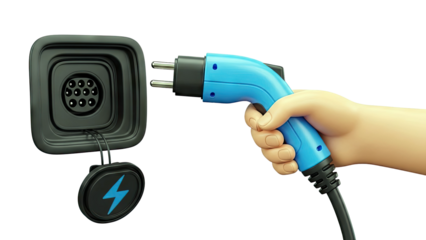 Electric Vehicle Charging Connector and Port
