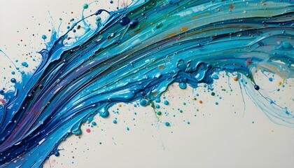 Colorful oil paint brush strokes splash with sweet vibrant colors forming abstract artistic background texture