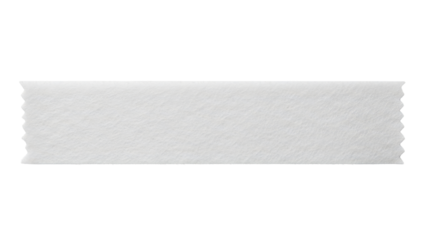 Blank felt tape strip mockup fuzzy fabric texture horizontal layout soft surface isolated on white background 