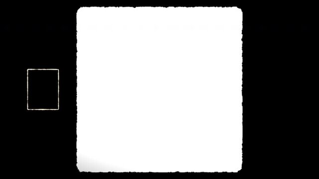 super 8 mm movie film frame overlay animation. 4K Videos Super 8mm frame grain and dust scratches.