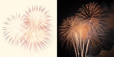 Luxurious red silk ribbon and bow isolated on white background, festive decor for gift boxes, holiday presents, and celebratory cards.