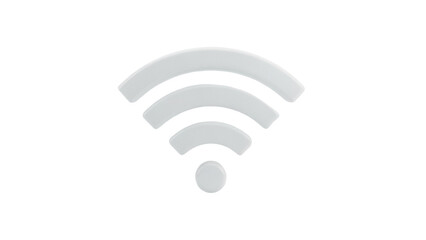 Wifi signal PNG isolated on transparent background, wireless connection icon for network and...
