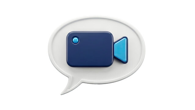 3D Video Call Icon