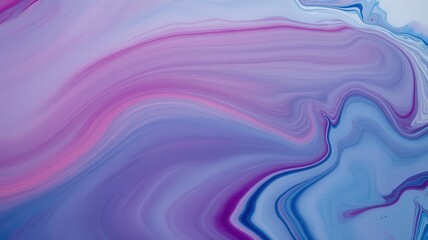 Abstract Fluid Art Background with Swirling Purple and Blue Hues.