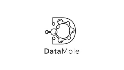DataMole Logo Design Element.