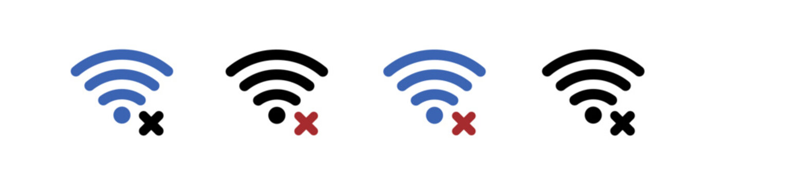 No wi-fi  access vector illustration design. Internet connection status