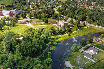 Dobele castle ruins (XIV) on XVI century, Dobele, Latvia